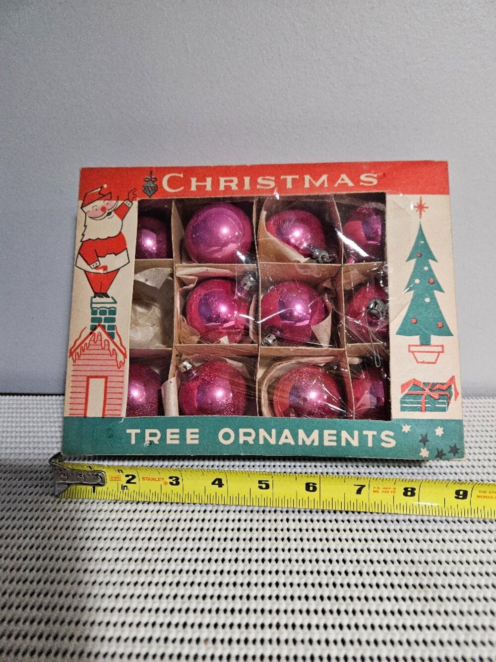 Vintage Christmas Tree Bulbs, Set of Eleven.   GS